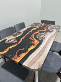 Стол кухонный обеденный прямоугольный дизайнерский лофт THETABLE RU 120х80 4.15/6.2
